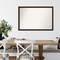 Amanti Art Non-Beveled Wood Wall Mirror, Espresso Brown Frame